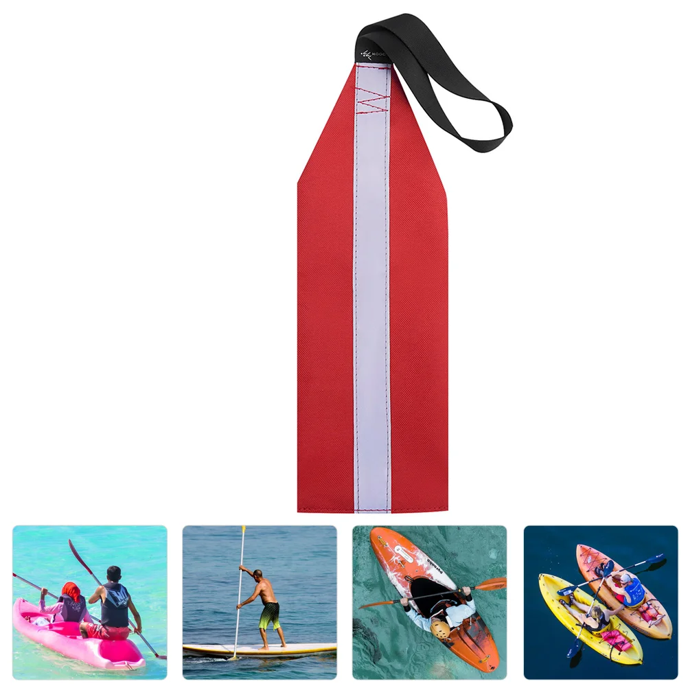

Kayak Safety Flag SUP Towing Travel Accessories Oxford Cloth Warning Outdoor Accessory Canoe Supply