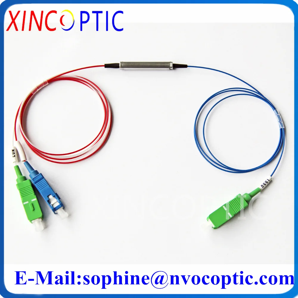 

1*2 FWDM Optical Filter 3Channel FC SC APC UPC 1310nm 1490nm 1550nm1x2 Micro-Optic Wavelength Division Multiplexer