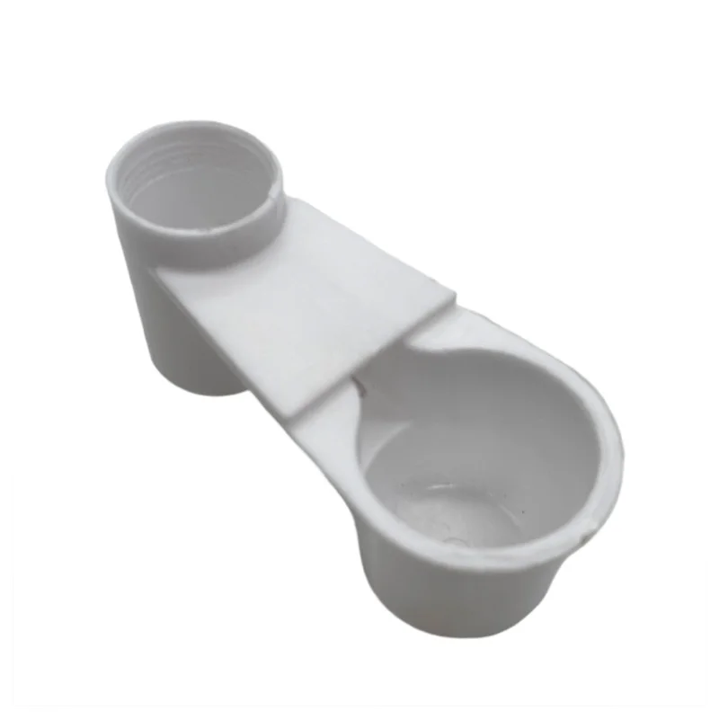 1 Pcs Bird Quail Drinker Cups Water Feeding Bottle Cup Chicken Pigeon Parrot Hamster Double Nozzle Water Guide For Family