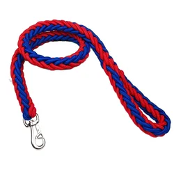 Durable Nylon Braided Dog Leash (Blue Red)