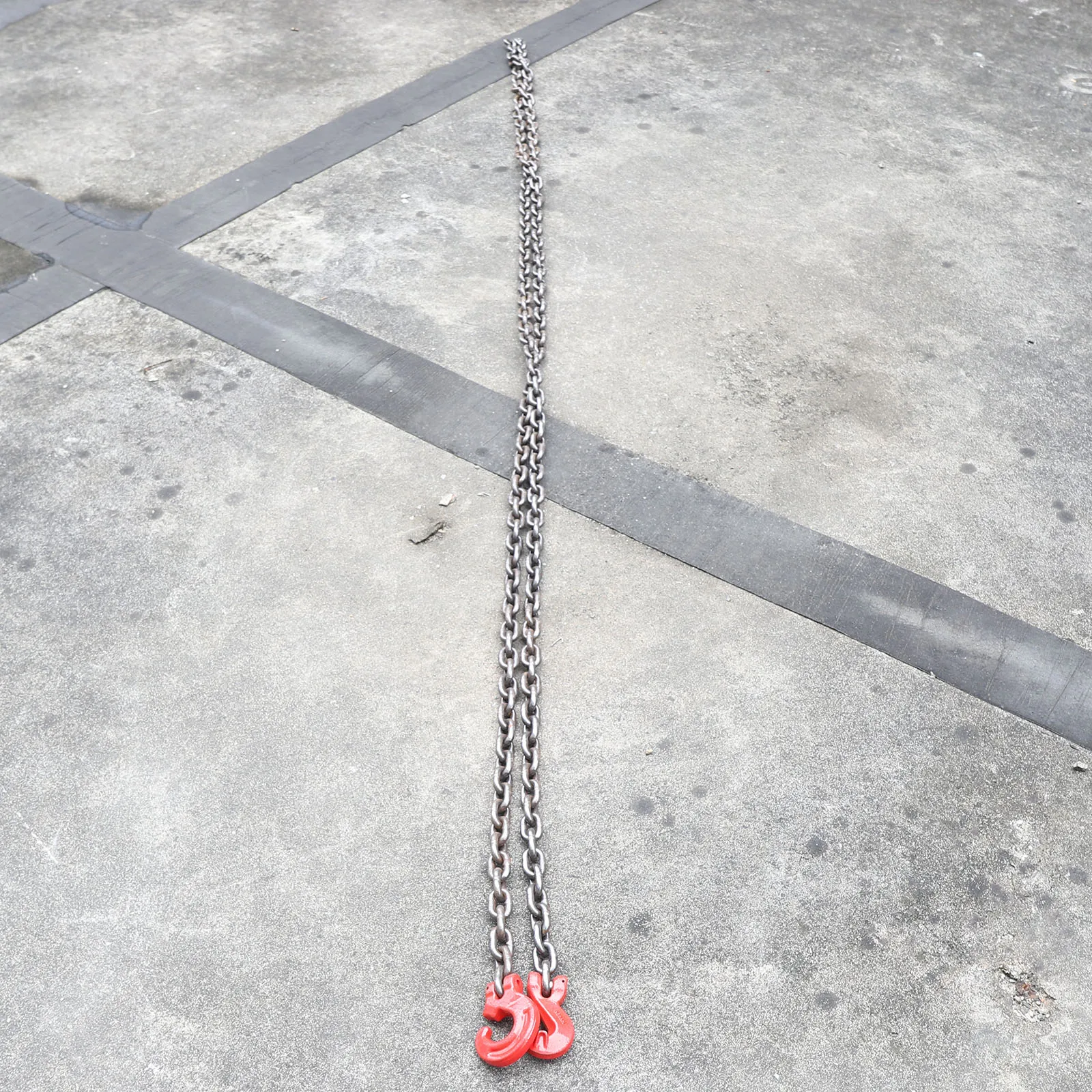 3m/5m Hebekette 2 Tonnen Tragkraft Einbeinige Kettenzugschlinge für Bergbaumaschinen und Häfen, Legierter Stahlschmiedehaken – Detail 20