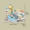 Electric Double Track Dinosaur Slide Dynamic Climbing Stairs Adventure Children Acousto Optic Educational Toy Kids Birthday Gift 6
