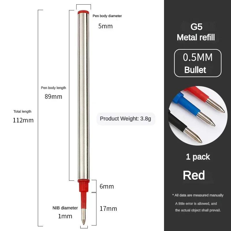 Premium Metal Ballpoint Pen Refills - Multi-Color Ink