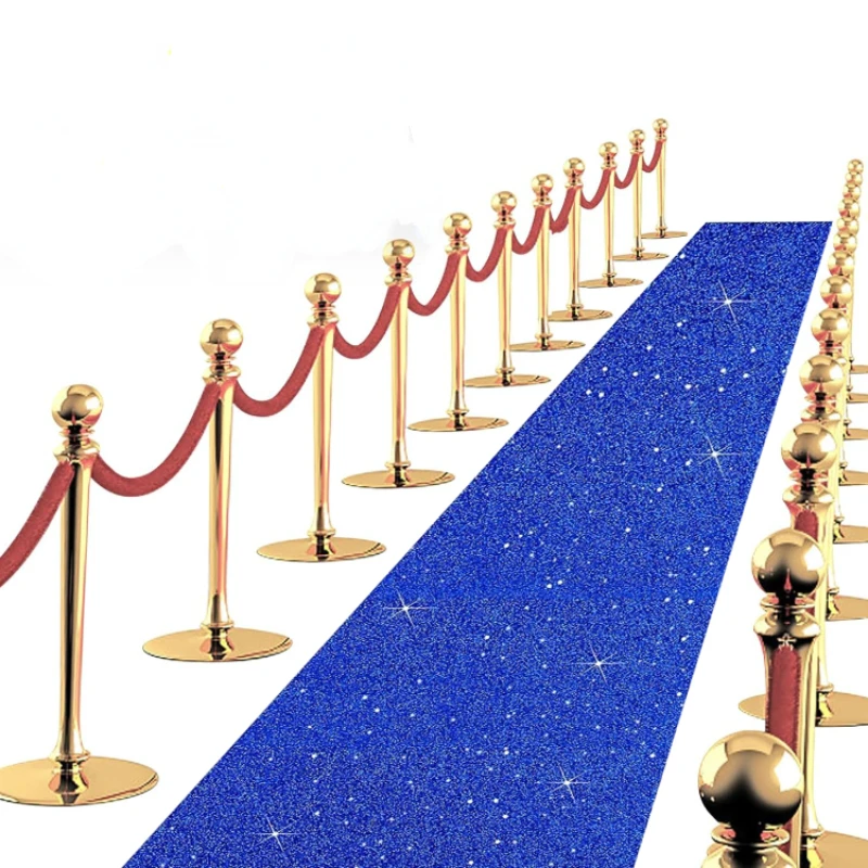 Carpet Groove Flashing Blue Carpet Christmas and Thanksgiving Outdoor Accessories Wedding Corridor Carpet wedding carpet