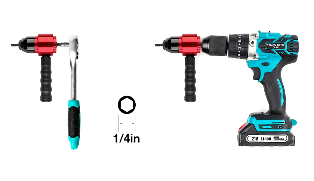 M3 M4 M5 M6 M8 Heimwerker-Nietmutternmaschine, elektrischer Nietmutternpistolen-Konverter, industrielles DIY-Schnellnietwerkzeug zum Einstecken, für elektrische Bohrmaschinen – Detail 7
