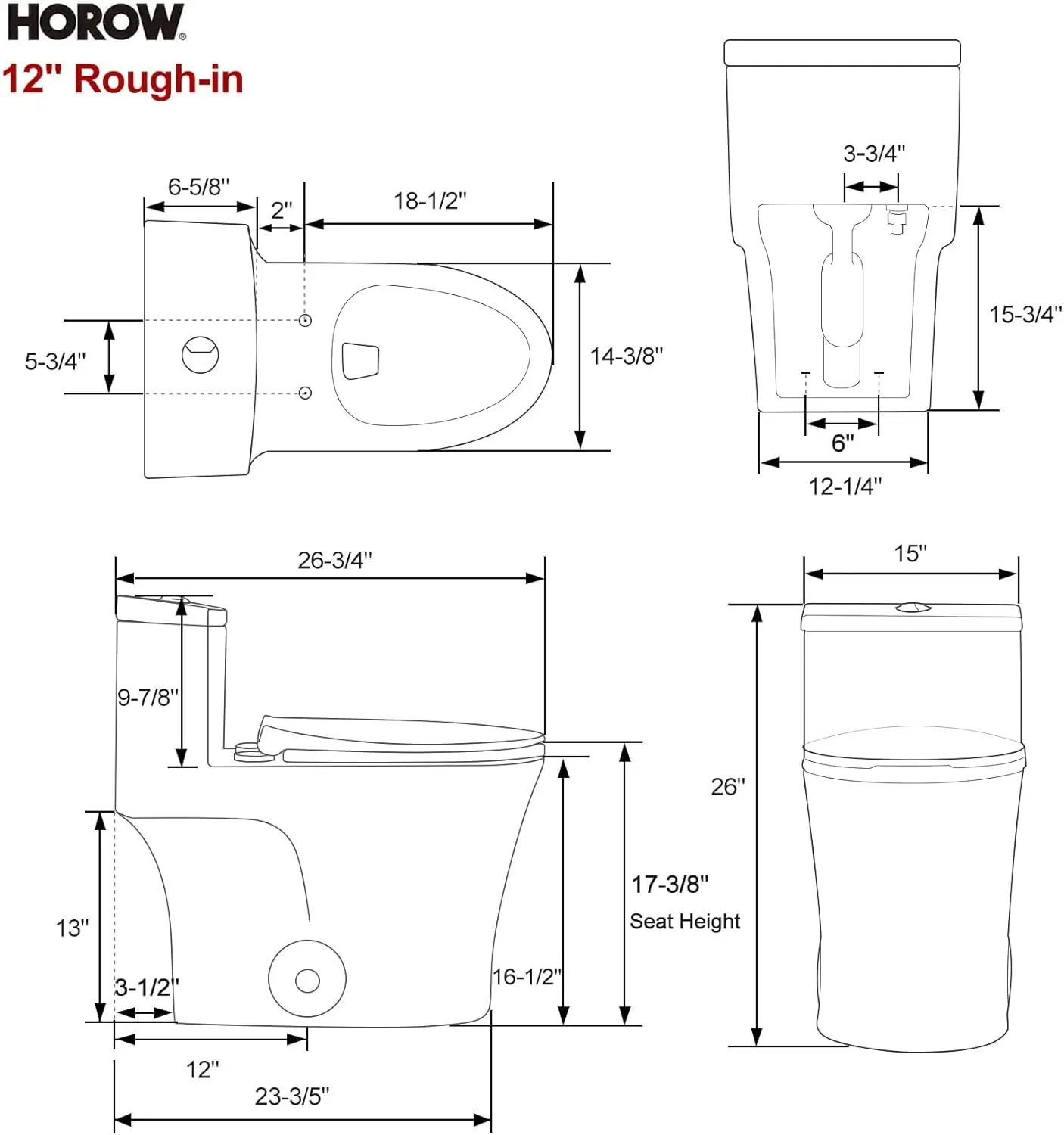 Elongated One Piece Toilet Bisque ADA Toilet 17.3" with Comfortable Chair Height Seat Modern Toilet for Bathroom 6