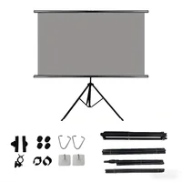 72-inch projection screen with stand, 16:9 aspect ratio, foldable and wrinkle-resistant, washable, portable, suitable for indoor - Image 5