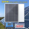 500W 1000W Solar Panel Kit Complete 12V Polycrystalline Power Portable Outdoor Rechargeable Solar Cell Solar Generator for Home 1