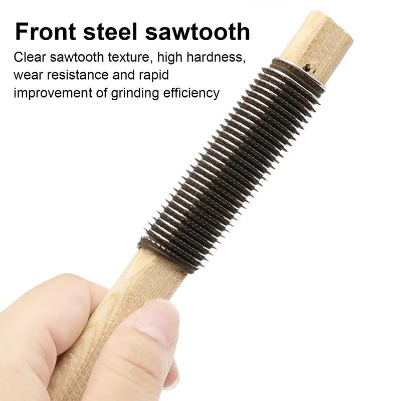 Wood Files For Woodworking Tire Grinding Tools Comfortable Anti-Slip Grip Tire Repair & Grinding Tool For All Woods Soft Rubber