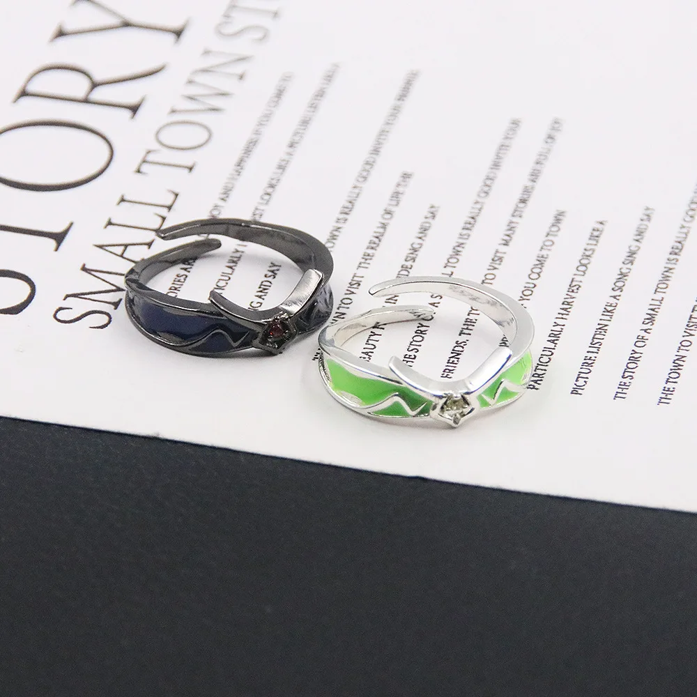Code Geass Unisex Lelouch Suzaku Paar-Ring-Set, beste Freunde, Rivalen, Anime-Sammlerstück, Cosplay-Requisite für Halloween-Party – Detail 7
