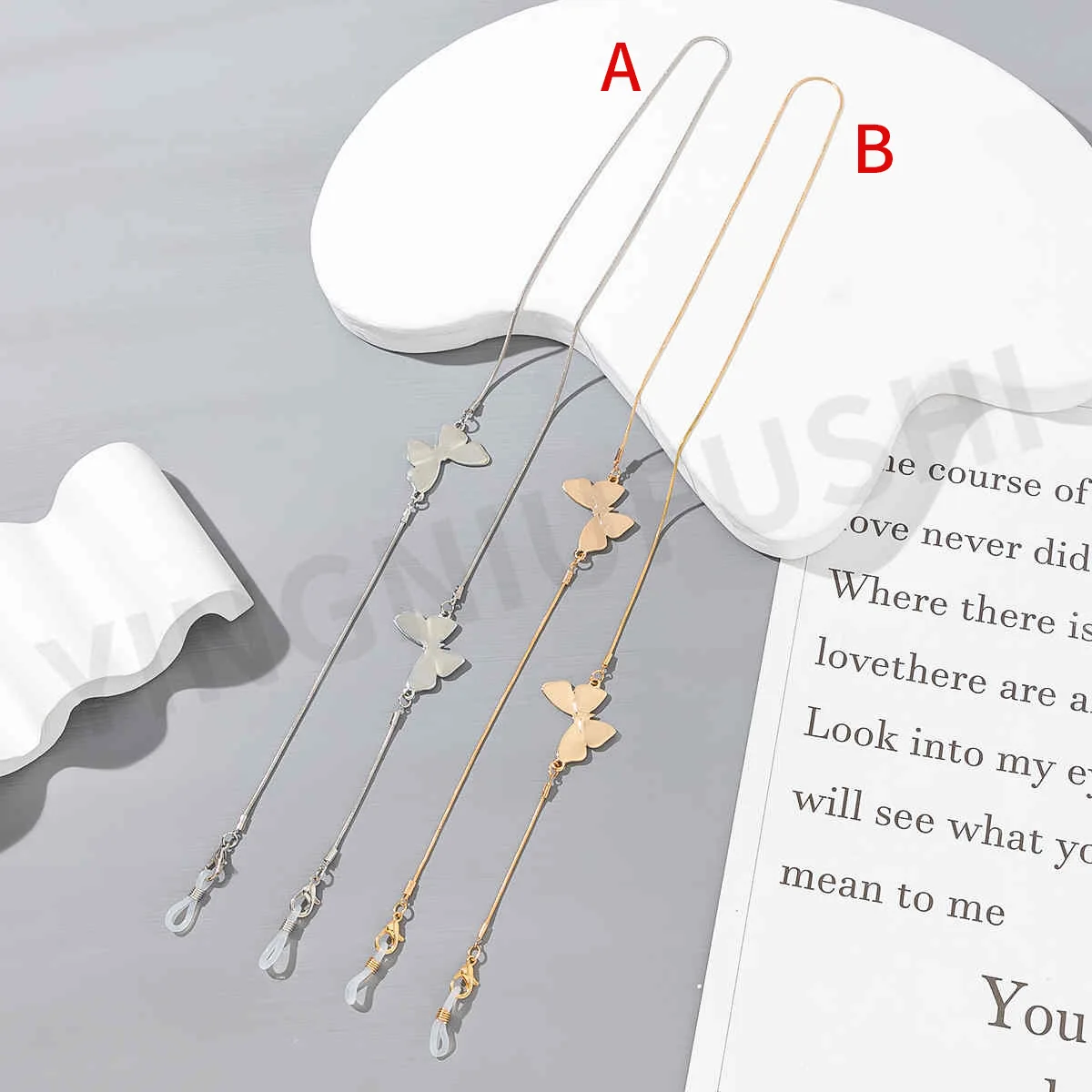 Women Fashion Hollow Moon Star Eyeglass Chain Eyeglass Sunglasses Reading  Metal Glasses Chain Eyewears Cord Holder Jewelry