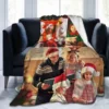 Custom Blanket with Photo,Personalized Flannel Blanket for Adults Children Birthday Christmas Father Mother Valentine's Day Gift 3