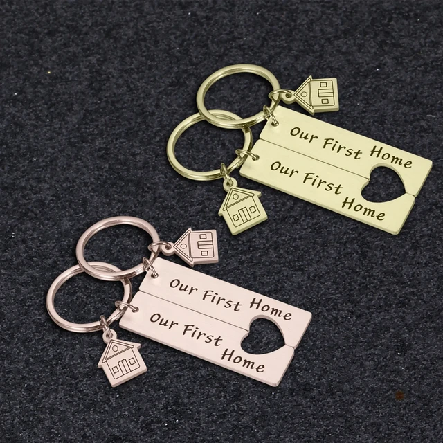 Housewarming Gifts New Home New Adventure 2022 / 2023 Couples Keychain  Ideas Husband Wife Gift For New