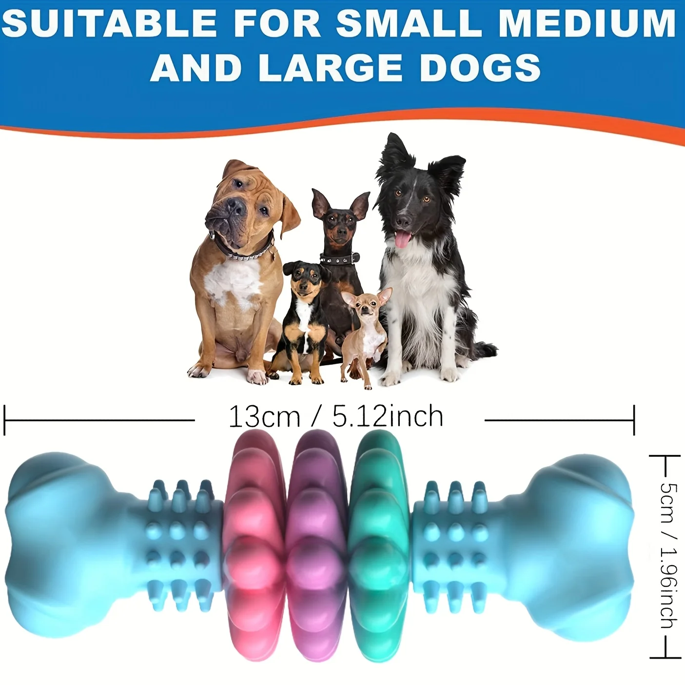 Pet Toys Dog Chew Meaty Bone Toys TPR Bone Type Multi-meat Pieces Bite Bite Resistant Teeth Toy Set Dog Bone Toy Supplies