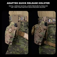 Тактический ремень в стиле феро, военный патруль, бизон, легкий ремень MOLLE, пистолет, страйкбольный чехол для журналов, уличная охотничья мужская поясная сумка — изображение 5