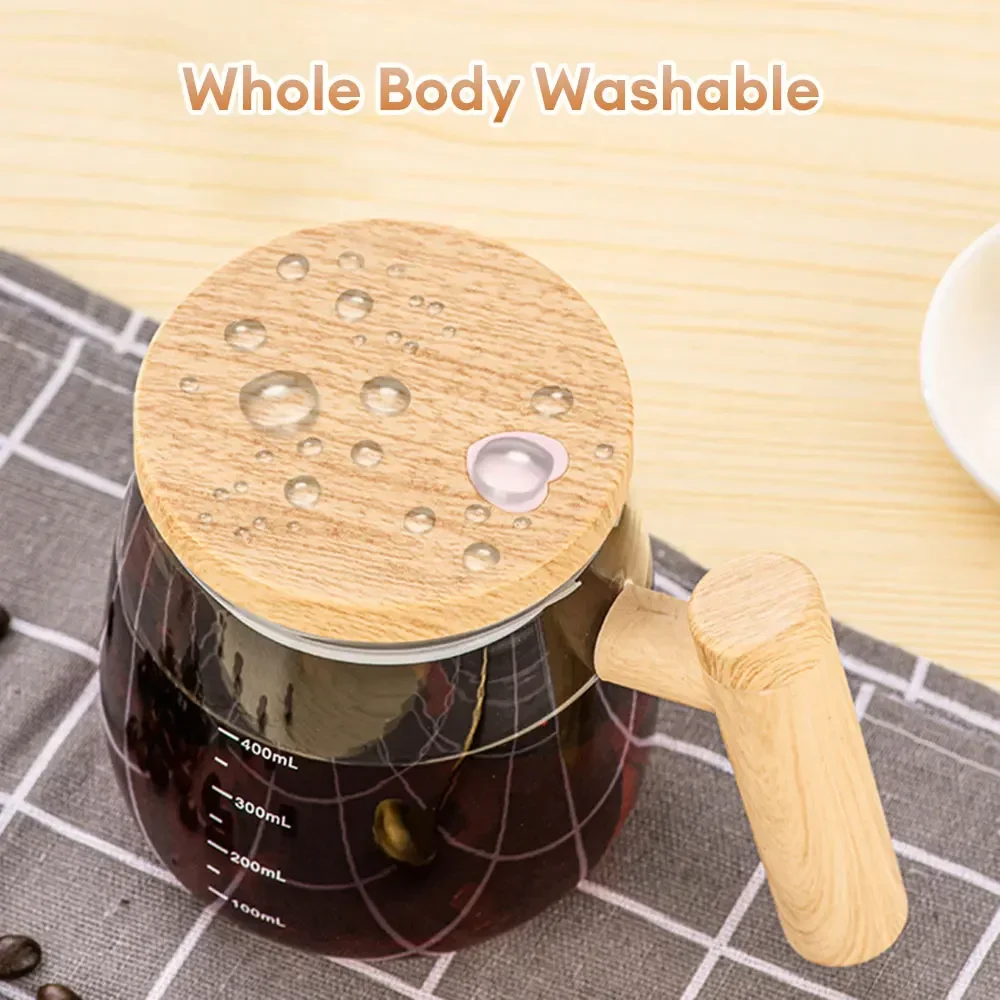 400ML Electric Blender Mixer Pot Portable Self Stirring Glass Coffee Cup for Milk Latte Coffee Drinks Mixing, coffee stirring cup,stirring cup,electric stirring cup,glass coffee mug,coffee cup,glass cup