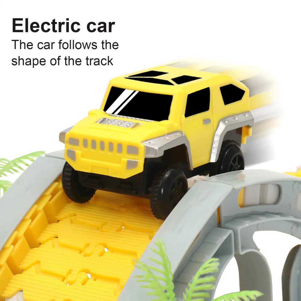 Kids Electric Track Toy Engineering Mini Car Set Puzzle Boy Toys Track Car Train Toys for Children Birthday Christmas Gifts