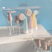 Viagem recarregável garrafa conjunto spray loção shampoo chuveiro gel tubo de engarrafamento cosméticos recipiente líquido vazio portátil ferramenta