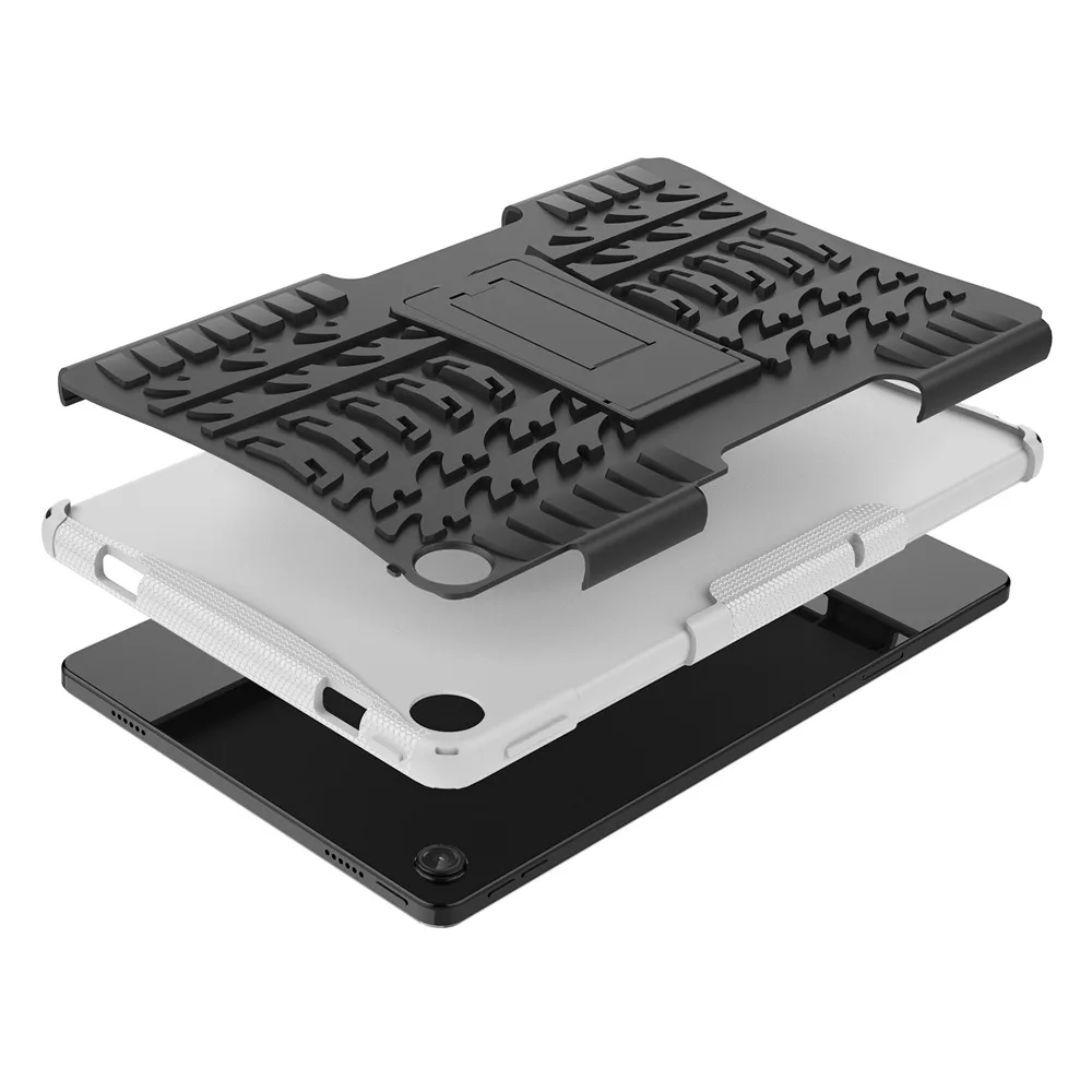 Case For Lenovo Tab M10 Pl 3rd Gen 10.6 Inch 2022 (TB125FU/ TB128FU) - PU Leather Biness Folio Case With Hand Strap And Pocket, Black