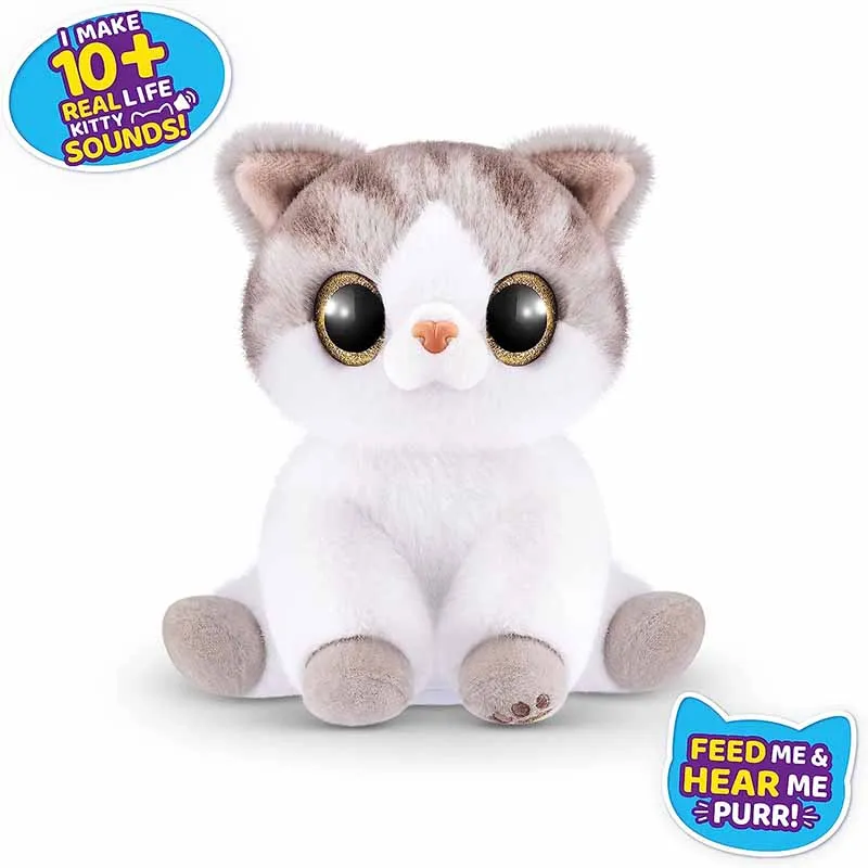 [New] ZURU Pets Alive Smitten Kittens Surprise Interactivity Woolen Cat Girl Cartoon Sound Toy Doll Birthday Gift Beach Sand Toy 3