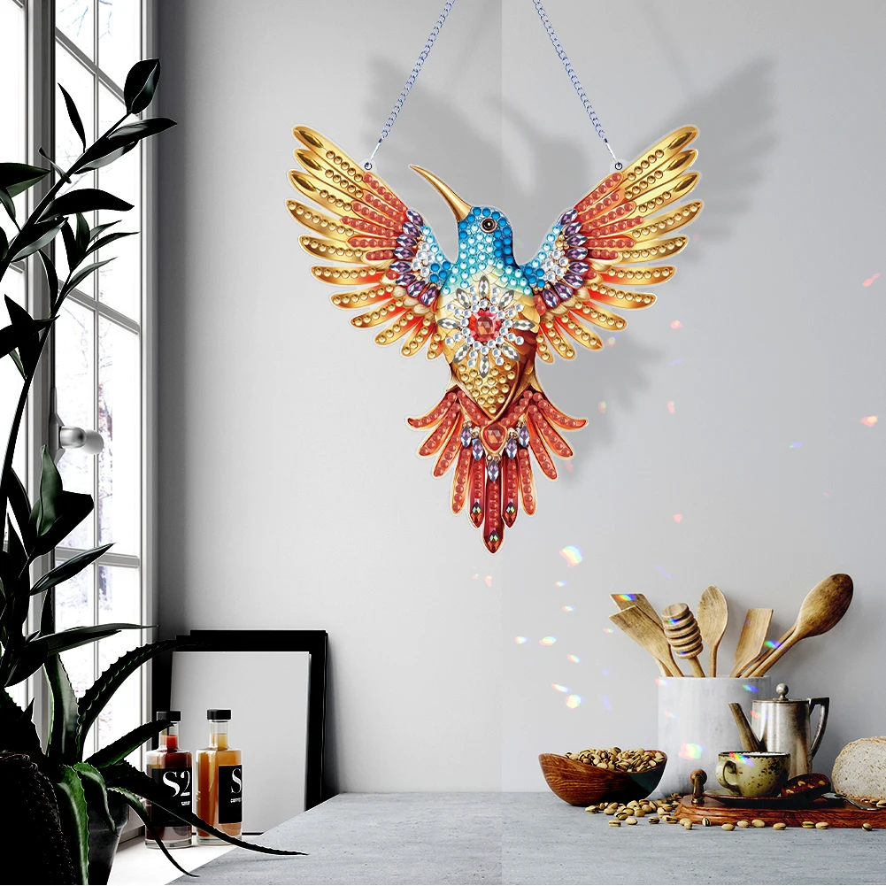 Special Shape DIY Diamond Painting Ornaments Acrylic Diamond Painting  Hanging Sign Crystal Painting Ornament for Home Wall Decor