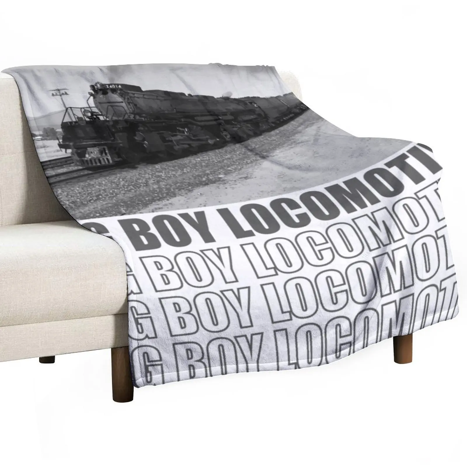 

Big Boy Locomotive Throw Blanket Luxury Designer Blanket Large Blanket