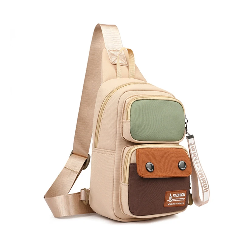 

Fashion Large Capacity Shoulder Bag Men's Casual Outdoor Travel Messenger Bag Multifunctional Waterproof Large Chest Bag