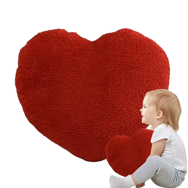 plush love pillow Cute Love Pillow Cushion Toy Soft Heart Plushies Throw Pillows Decorative Holiday Bed Pillows for Bedroom Room