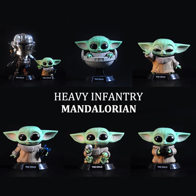 Kawaii Baby Yoda Grogu Cup Action Figure Toys StarWars Mandalorian Baby  Yoda 3D Mug Coffee Cup Lovely Christmas Gifts - AliExpress