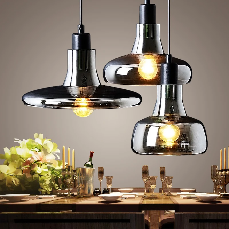 

Modern Glass Chandelier Dining Room Living Room Bar Counter Coffee Shop Kitchen Island Chandelier LED Pendant Lights