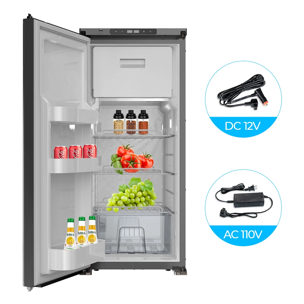 Alpicool R85 12v Rv Fridges Mini Car Refrigerator for Rv Boat Dual Use Compressor Cooler Portable Car Fridge