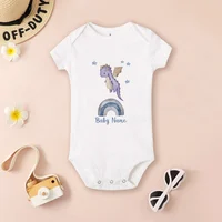 Personalized Dragon Baby Bodysuit Custom Name Infant Cute Romper Boys Girls Clothes Baby Shower Gift Newbron Baby Outfit 4
