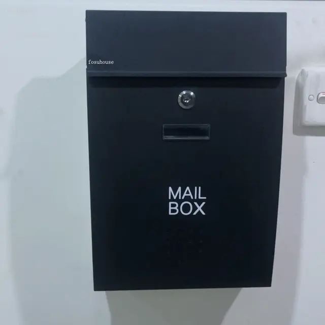 Creative Express File Storage Box Javaslat Kültéri Postafiók Családi Betűdoboz Függő Fali Dekoráció Jelszava Zár - Image 6