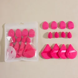 Deluxe 12 - Piece Beauty Sponge Set for Flawless Makeup Application (Rose Red)