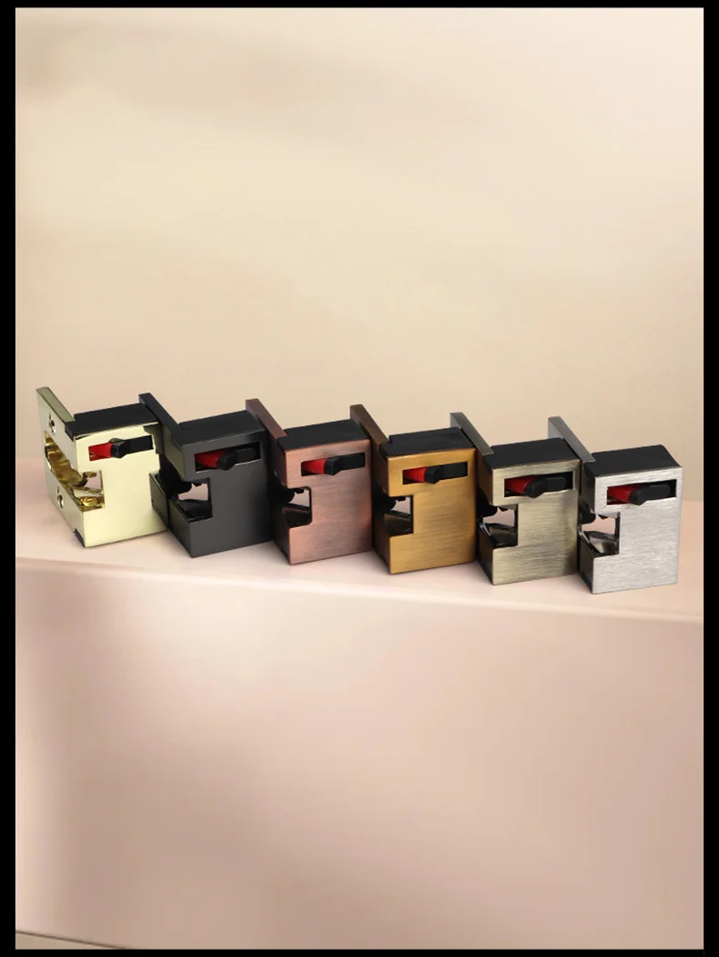 Description Picture 4 of itemHidden Anti-theft Chain Household Anti-lock Door Bolt Hidden Anti-theft Buckle Door Chain Lock Black Hotel Safety Chain