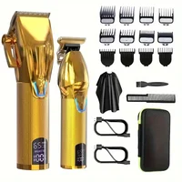RUCHA Hair Clipper And Trimmer Set Barber Clippers Set For Men Professional Kit Beard Trimmer Haircut Kit Cordless Hair Cutting 1