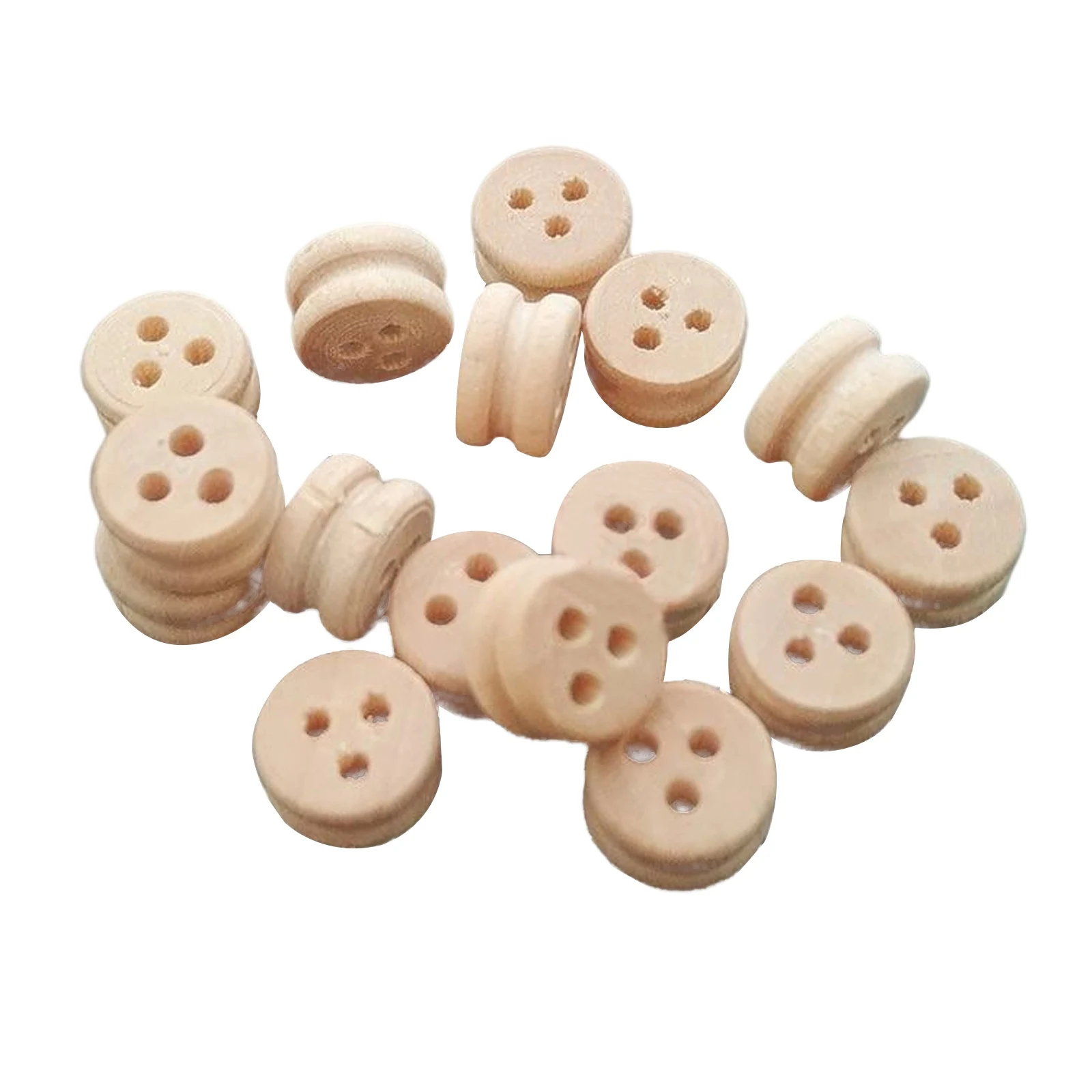 Deadeye 풀리 블록 4/5/6/7/8mm 목재 모델 선박 피팅 - 20개/패킷