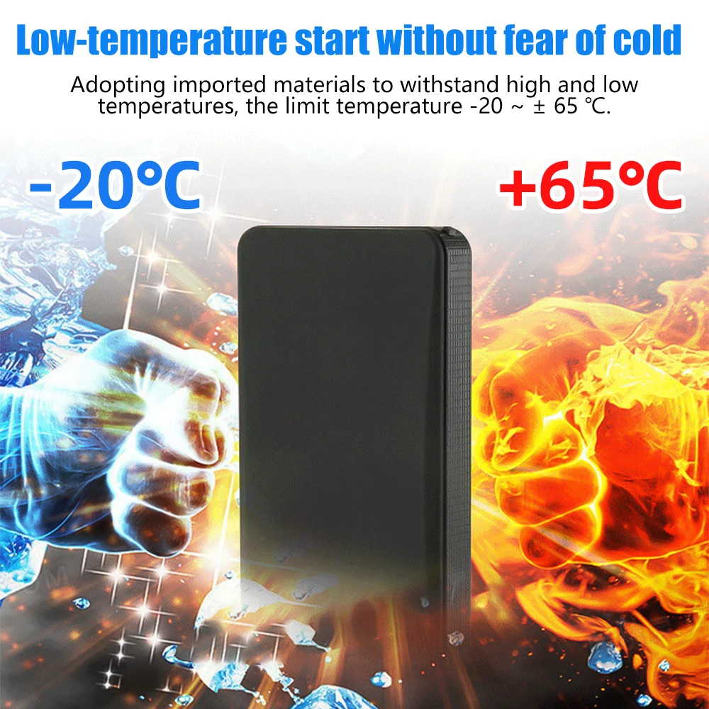 20000mAh Car Jump Starter Box Battery Charger Pack Booster Power Bank USB Port Portable Car Battery Booster Starting Device