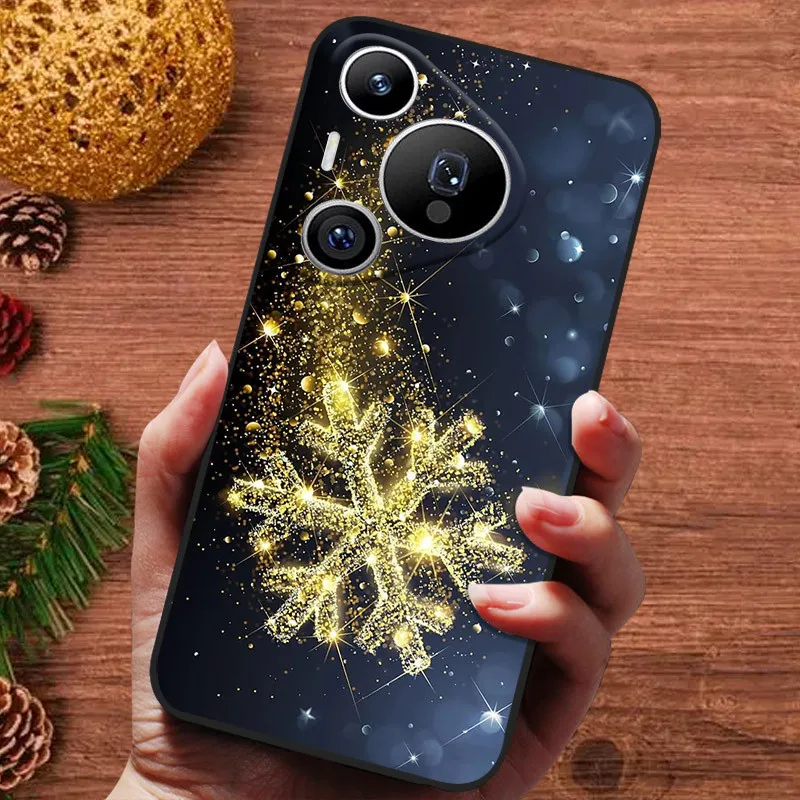 Festive Holiday Painted Silicone Phone Case - Soft and Stylish Cover
