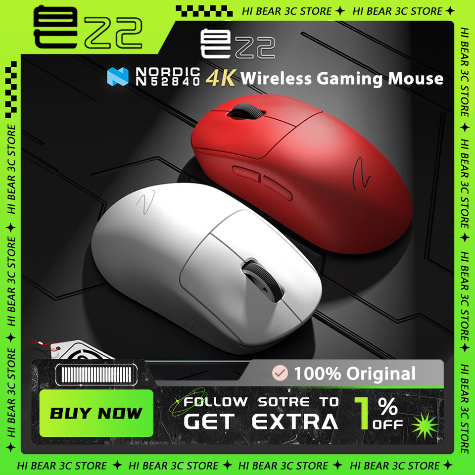 Zaopin Z2 Wireless Mouse 4K PAW3395 Sensor Nordic 52840 Chip Three Mode FPS Gaming Mouse 65g Ergonomics Bluetooth Pc Gamer Gifts