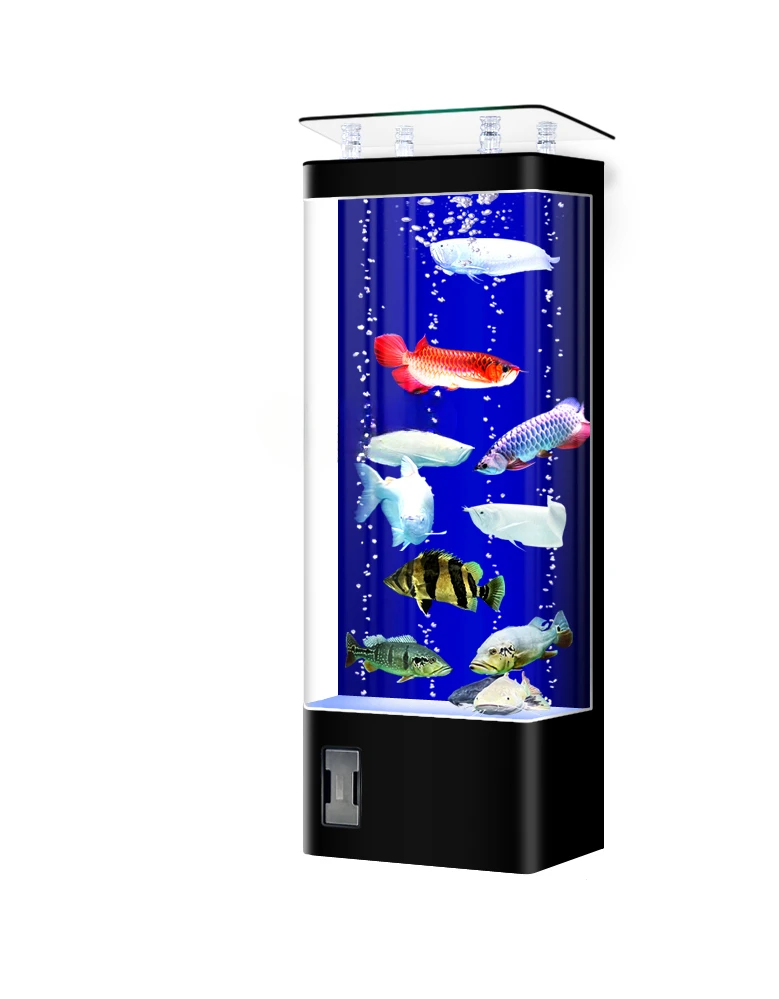 

Sea Fish Tank Living Room Square Floor Type Small Back Filter Fish Globe Ecological Free Change Aquarium