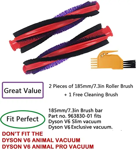 185mm/7.3in Roller Brush bar Part no. 963830-01 Compatible with