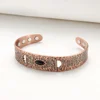 ARADOO Onyx  Pure Copper Bracelet Neodymium Magnet Open Cuff 3500 Gauss Magnetic Therapy Bangles 2