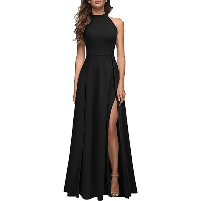 Plus Size High Low Sequin Satin V Neck Evening Bridesmaid Dresses Wedding Party Formal Prom Birthday Floor Length Zipper Back