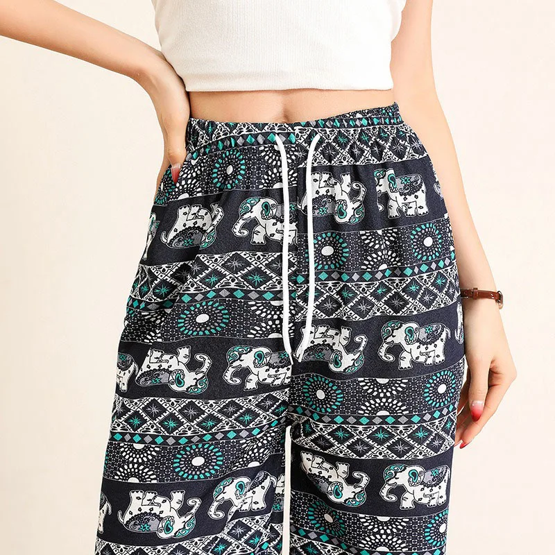 New Luxury Women's Elephant Wide Leg Pants Spring Autumn High Waisted Soft Loose Straight Trousers