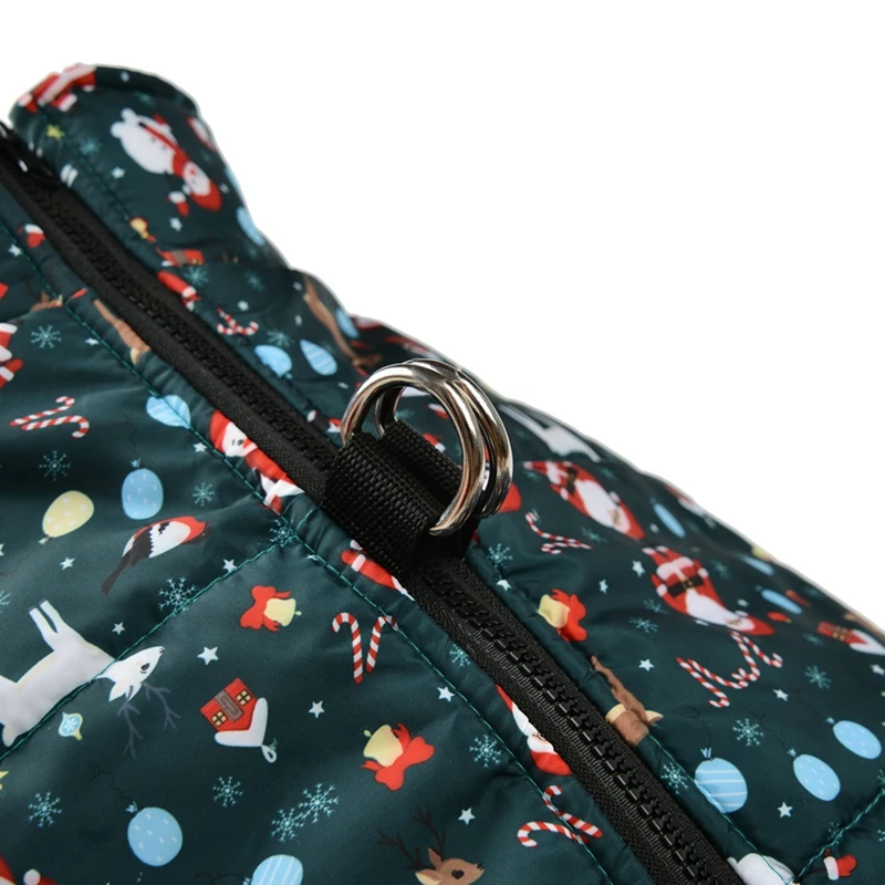 Christmas Winter Warm Thickness Pet Dog Cotton Coats Waterproof Hoodie Harness Jackets Clothes for Samll Mediumn Large Dogs
