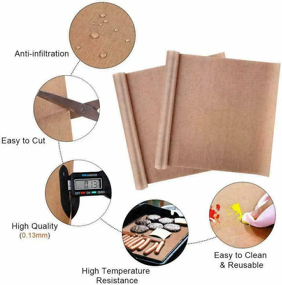HTVRONT 3 Pack PTFE Teflon Sheet for Heat Press - 16 x 12 Non Stick  Teflon Sheets Heat Transfer Paper Washable Reusable Heat Resistant Baking  Sheets