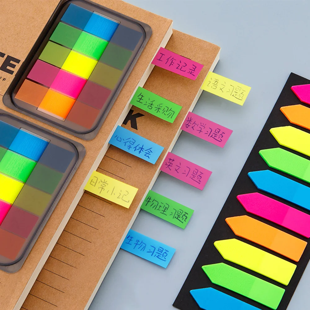 L43D Self-adhesive Sticky Notes Index Tabs Transparent Sticky Tabs Adhesive  Page - AliExpress