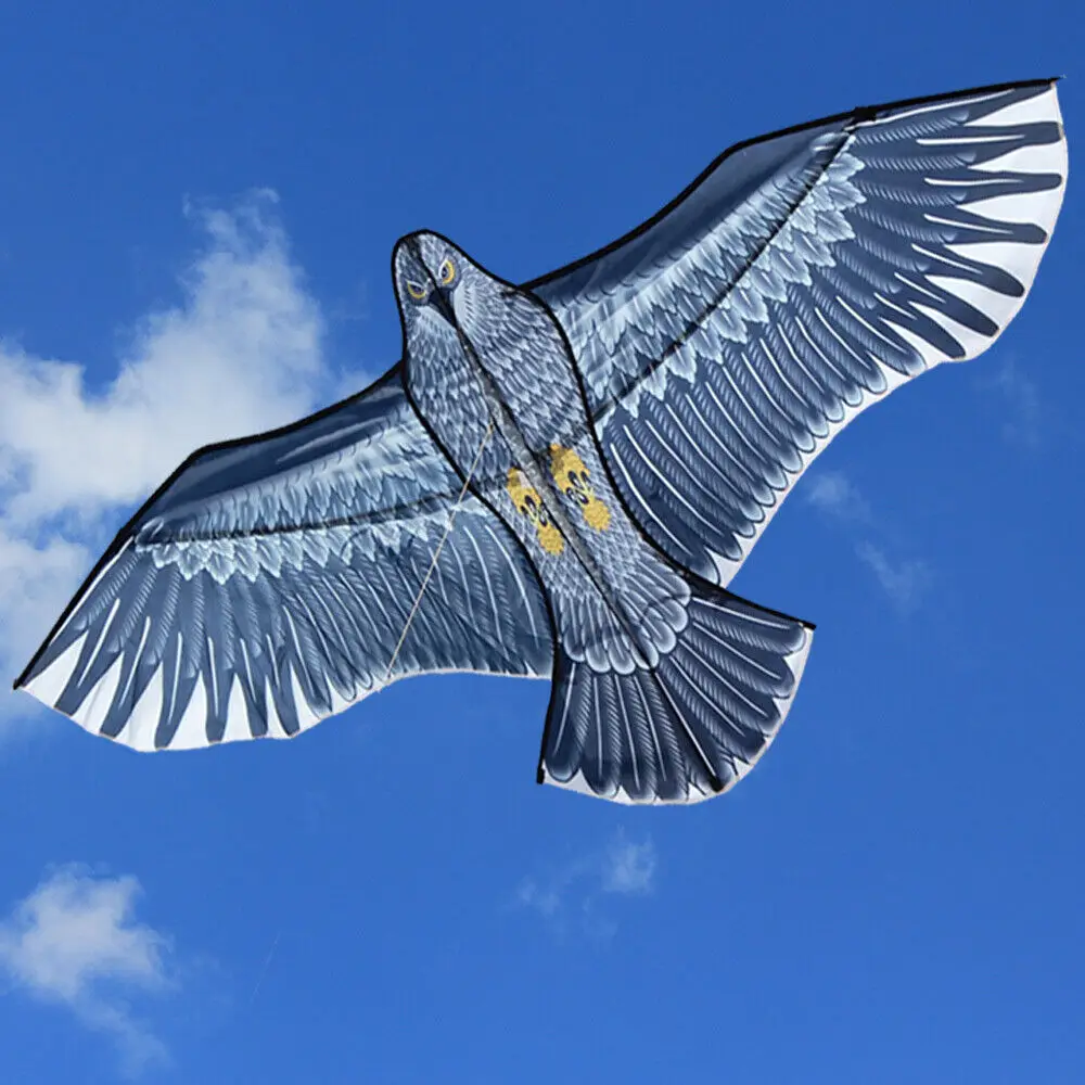 NEW Arrive Outdoor Fun Sports  59 Inch Eagle Kite With Handle And Line For Kids Or Adults Good Flying 4