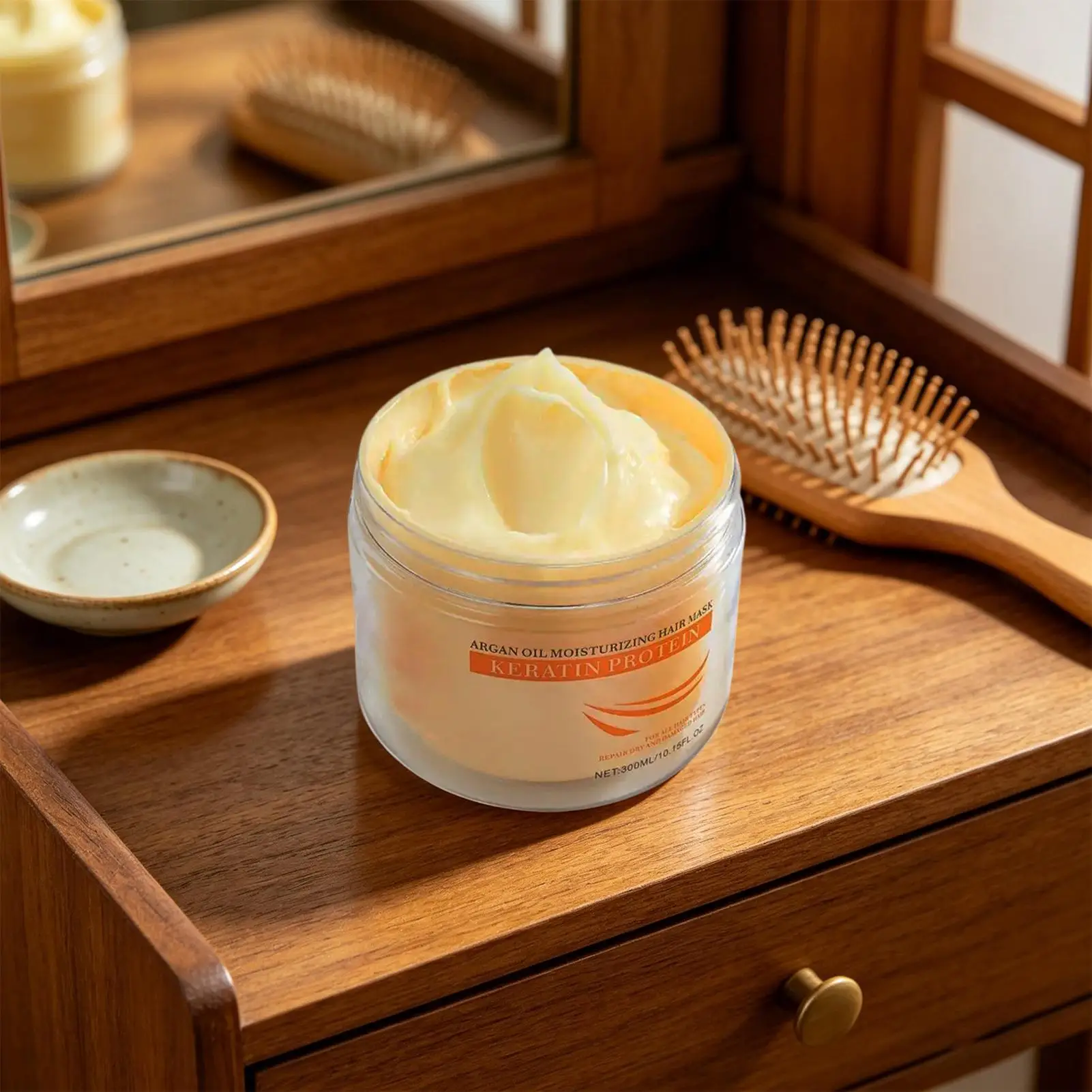 Maschera per Capelli per Condizionamento Profondo 300ml, Riparazione Idratante Nutriente per Doppie Punte e Rotture, Trattamento Idratante per Uso Domestico - immagine 6